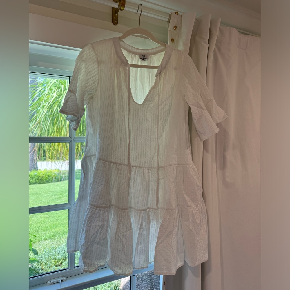 Pink Diamond White Dress